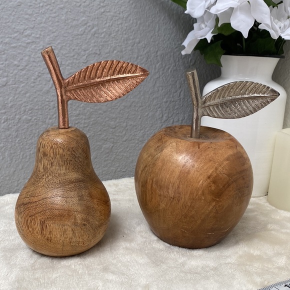 Other - Real wood wooden fruit decor